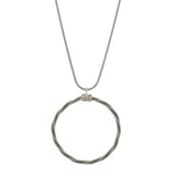 Song Circle Necklace - Silver by High Strung Studios