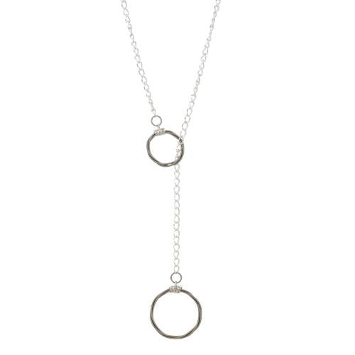 Song Circle Lariat Necklace by High Strung Studio