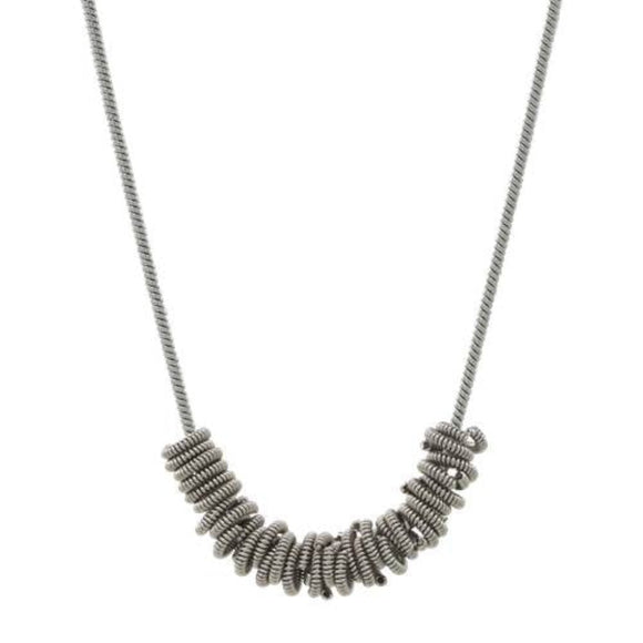 Staccato Necklace - Silver by High Strung Studio