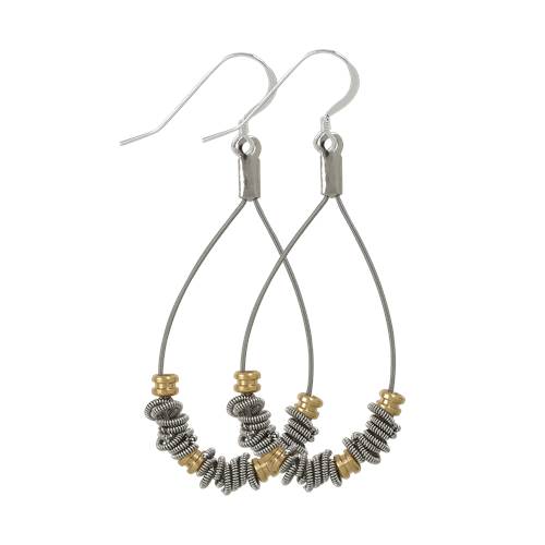 Staccato Teardrop Earrings with Ball Ends by High Strung Studio