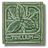 Trillium 4" x 4" Tile by Whistling Frog