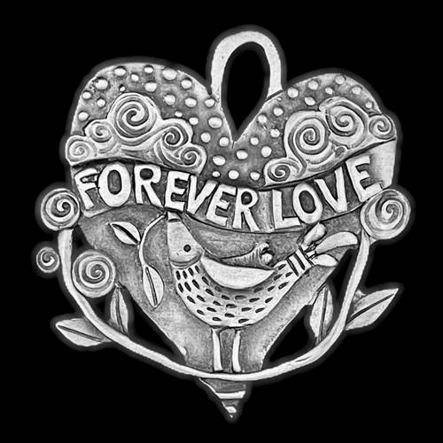 Forever Love Ornament by Leandra Drumm Designs
