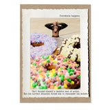 Chimp Donuts Greeting Card by Jamie Redmond