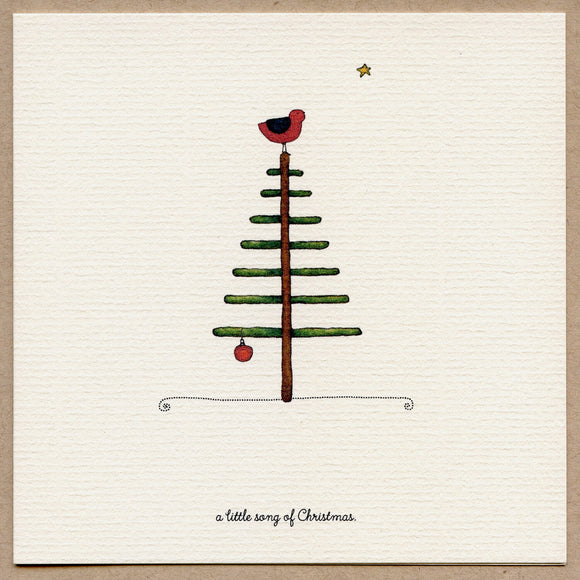 A Little Song of Christmas Greeting Card by Beth Mueller
