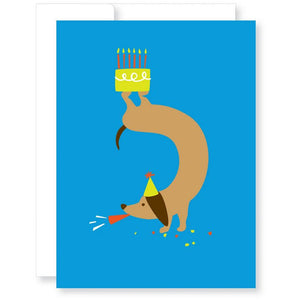 Birthday Dachshund Acrobat Greeting Card from Great Arrow Cards