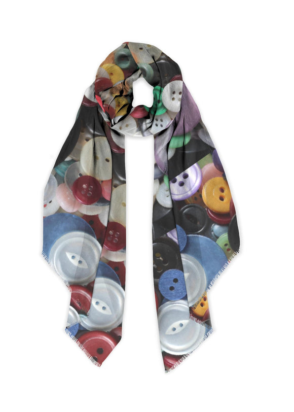 Grandma's Button Collection Scarf by Abby Schrup
