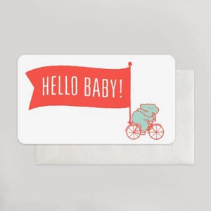 Hello Baby Enclosure Greeting Card from Hammerpress