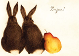Rabbit Bonjour Blank Card from Artists to Watch