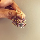 Fan Earrings by Trecy Bleich
