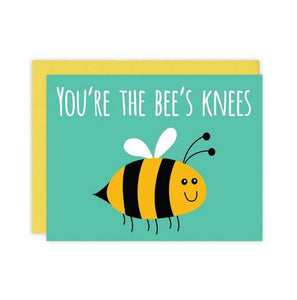 Bee's Knees Blank Greeting Card by Mr. Sogs