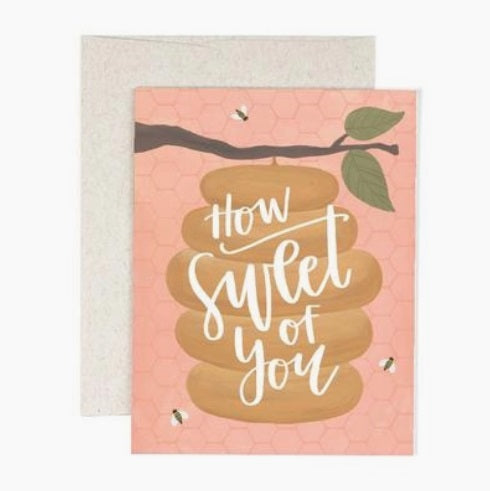 How Sweet Beehive Thank You Card by 1canoe2