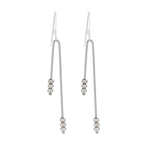 Bent and Beaded Earrings by High Strung Studio