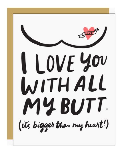 Big Love Greeting Card by Egg Press Manufacturing