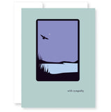 Sympathy Bird Over Lake Greeting Card from Great Arrow Cards