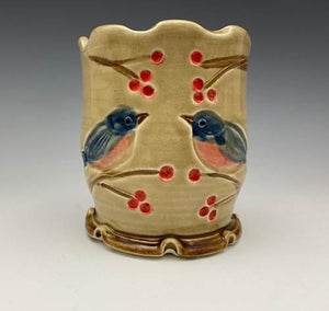 Bluebird Tumbler by Bluegill Pottery