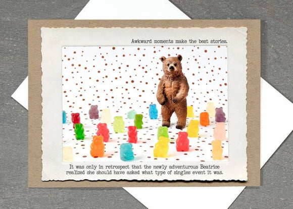 Bear Gummy Greeting Card by Jamie Redmond