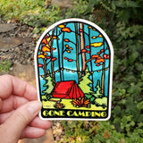 Gone Camping Sticker by Sarah Angst