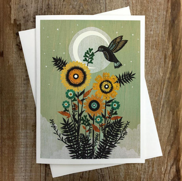 Be Born Slowly Greeting Card by Angie Pickman