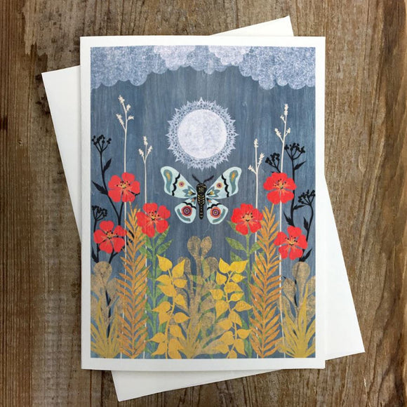 Moonlight's Delights Greeting Card by Angie Pickman