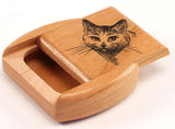 House Cat 2” Flat Wide Secret Box by Heartwood Creations