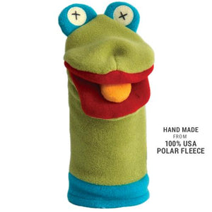 Fleece Frog Puppet by Cate & Levi