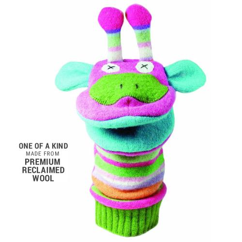 Wool Giraffe Puppet by Cate & Levi