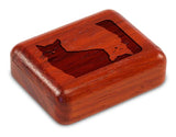 Cat Memories 2” Flat Narrow Secret Box by Heartwood Creations