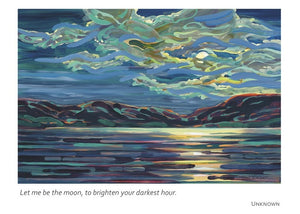 Moon Over the Mississippi Sympathy Card from Artists to Watch