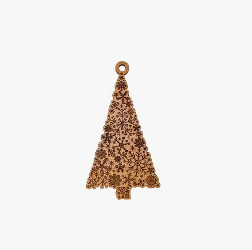 Christmas Tree Lasercut Ornament by Woodcutts