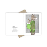 Naptime Coyote Card by Burdock & Bramble