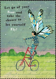 Flutter-by Biker Blank Card from Artists to Watch