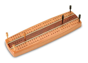 Cherry Marquetry Cribbage Board by Heartwood Creations