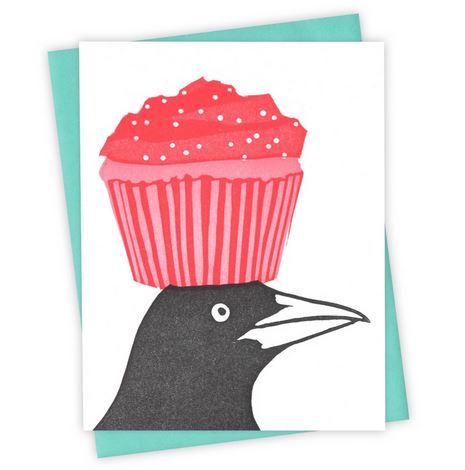 Cupcake Grackle Card by Burdock & Bramble