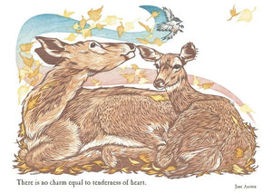 Doe & Fawn Blank Card from Artists to Watch