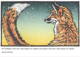 Royal Red Fox Birthday Card from Artists to Watch