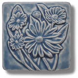 Daisies 4" x 4" Tile by Whistling Frog