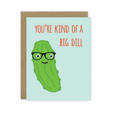 Big Dill Blank Greeting Card by Mr. Sogs