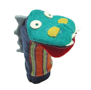 Wool Dinosaur Puppet by Cate & Levi