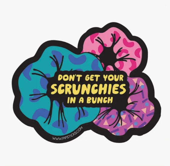 Scrunchies In A Bunch Sticker by Pipsticks