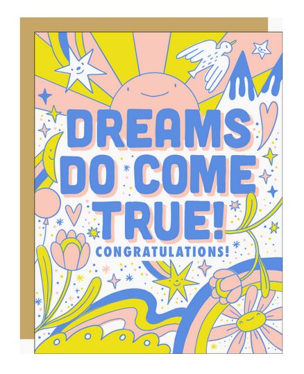 Dreams Come True Greeting Card by Egg Press Manufacturing