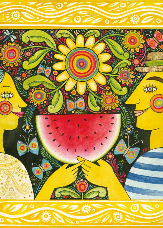 Summer Watermelon Anniversary Card from Artists to Watch