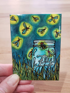 Fireflies Magnet by Sarah Angst