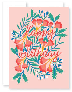 Birthday Floral Splash Greeting Card from Great Arrow Cards