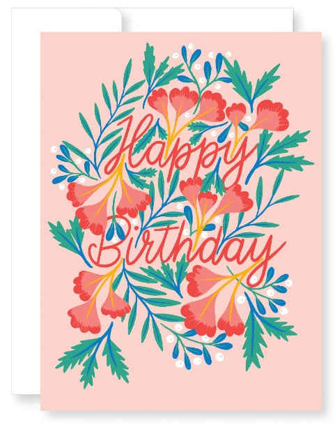 Birthday Floral Splash Greeting Card from Great Arrow Cards