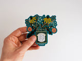 Flower Tin Sticker by Gingiber