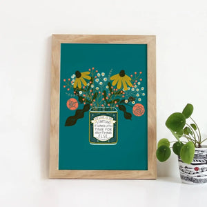 Flower Tin Print by Gingiber