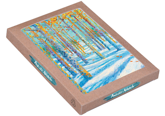 Frosted Fall 12 Holiday Card Boxed Set by Artists to Watch