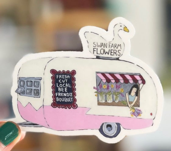 Flower Trucks Are The Future Sticker by Amy Rice