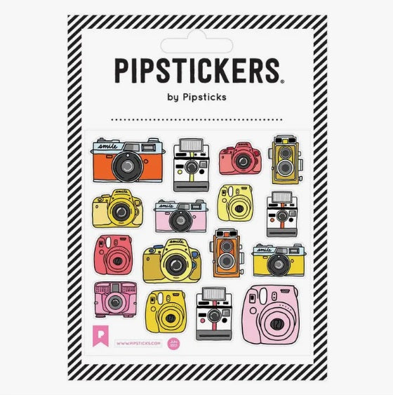 Fuzzy Cameras Stickers by Pipsticks