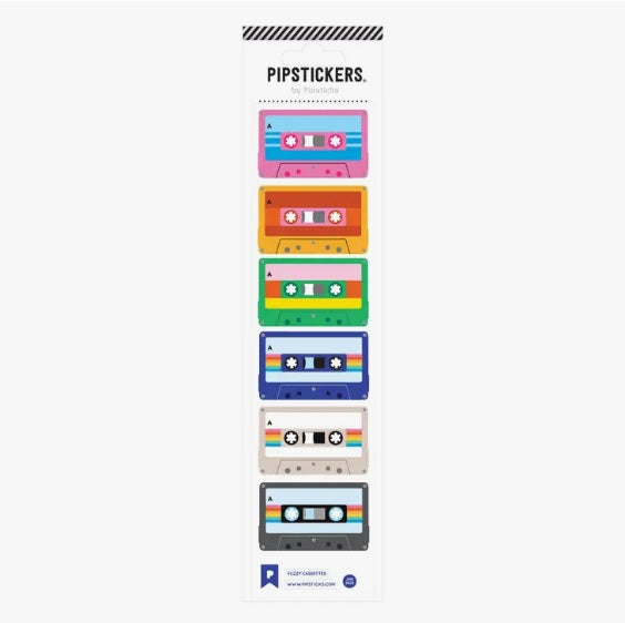 Fuzzy Cassettes Stickers by Pipsticks